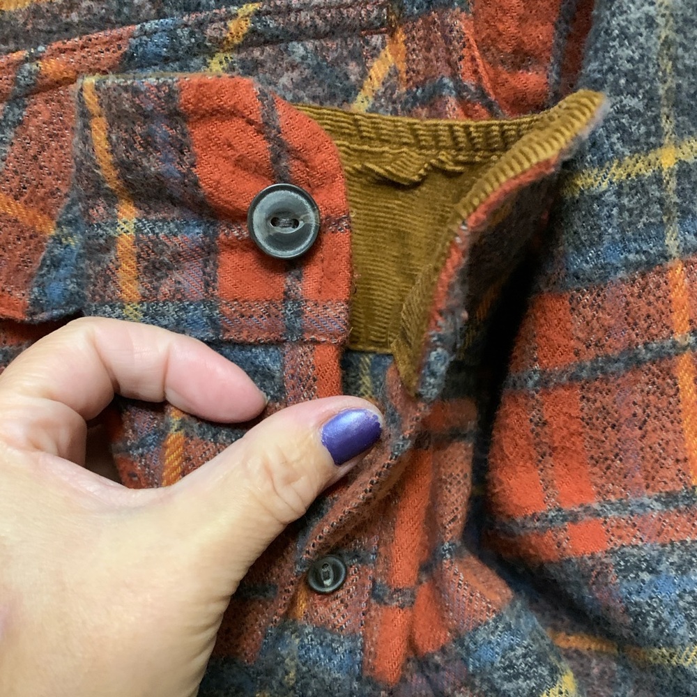 WIND RIVER Cotton Plaid Button-Up Shacket/Shirt - Picture 6 of 9